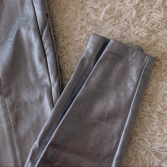 Zara trafaluc metallic leather leggings 💿 - Picture 6 of 16
